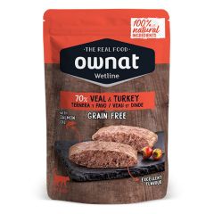 Ownat Wetline Cat Veal & Turkey (Bustine) 12 x 85 gr