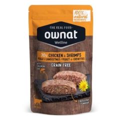 Ownat Wetline Cat Chicken & Shrimps (Bustine) 12 x 85 gr