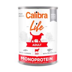Calibra Dog Life Adult Beef & Carrot (Scatolette) 6 x 400 gr