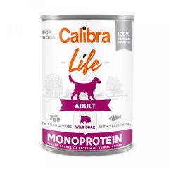 Calibra Dog Life Adult Boar & Cranberries (Scatolette) 6 x 400 gr