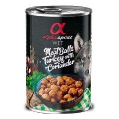 Alpha Spirit Polpette di carne con tacchino e coriandolo 400 gr x 6