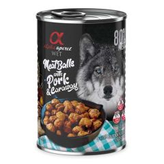 Alpha Spirit Polpette con carne di maiale e cumino 400 gr x 6