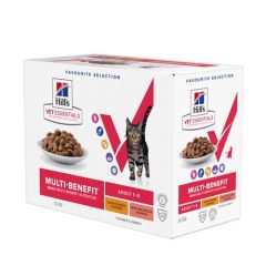 Hill's VET Feline Multi-Benefit Adult Chicken & Salmon (Bustine) - 12 x 85 gr