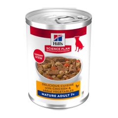 Hill's Canine Mature Adult Stew Chicken & Vegetables (Scatolette) - 12 x 363 gr