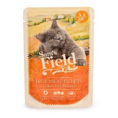Sam's Field Cat Chicken Fillets & Pumpkin (Bustine) - 24 x 85 gr