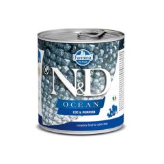 Farmina N&D Ocean Adult Merluzzo & Zucca & Gamberetto (Scatolette) 285 gr x 6