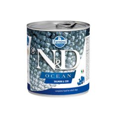 Farmina N&D Ocean Adult Salmone & Merluzzo (Scatolette) 285 gr x 6