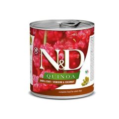 Farmina N&D Quinoa Skin Coat Venison (Scatolette) 285 gr x 6