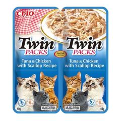Churu Cat Twin Tuna & Chicken in Scallop Broth - 12 x 80 gr (Envío 3 - 5 giorni)