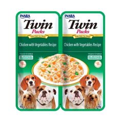 Churu Dog Twin Chicken & Vegetables in Chicken Broth - 12 x 80 gr (Envío 3 - 5 giorni)