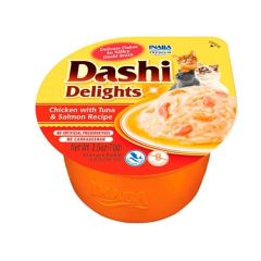 Churu Cat Dashi Delight Chicken with Tuna & Salmon - 6 x 70 gr