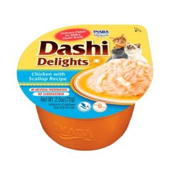 Churu Cat Dashi Delight Chicken with Scallop - 6 x 70 gr