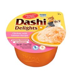 Churu Cat Dashi Delight Chicken & Salmon - 6 x 70 gr