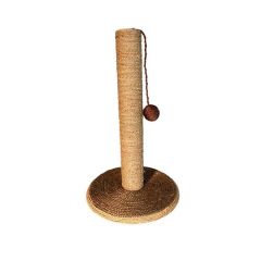 Tiragraffi con palo e palla marrone 30x30x46 cm Arquivet