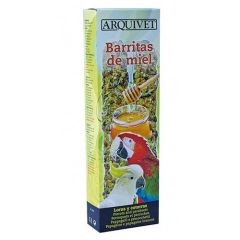 Barrette al miele per pappagalli e parrocchetto monaco 60 g Arquivet