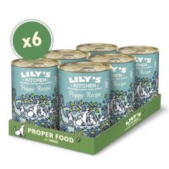 Lily's Kitchen Puppy Recipe With Turkey, Duck & Kale Tin 6X400 Gr (Spedizione 3 - 5 giorni)