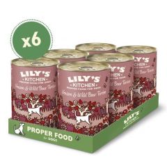Lily's Kitchen Venison & Wild Boar Terrine Tin 6X400 Gr (Spedizione 3 - 5 giorni)