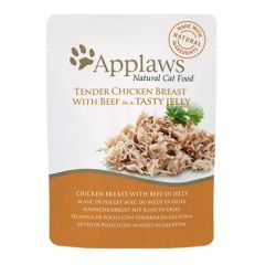Applaws Cat Bustine Pollo e manzo in gelatina (70 gr x 16)