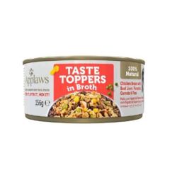 Applaws Dog Taste Toppers in Broth Chicken, Hígado, Beef & Vegetables (Scatolette) 156 gr x 12
