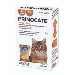 Prinocate Antiparasitario Gatti pequeños e Hurones 0,4 ml (3 pipetas)