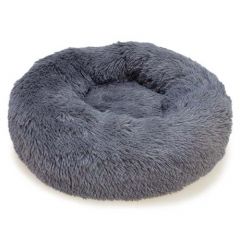 Red para acuario Ferplast - Letto rotondo morbido grigio scuro
