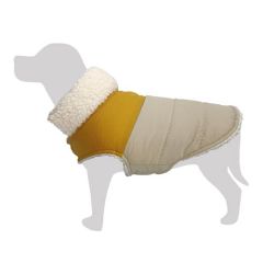 Cappottino per cani con colletto in peluche Kenia