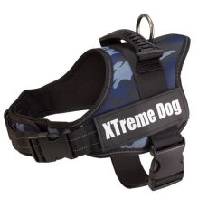 Pettorina Xtreme Dog mimetica blu