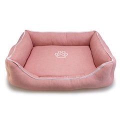Cuccia Arquivet rosa con impronta e bordino