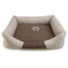 Cuccia Arquivet marrone/beige con impronta