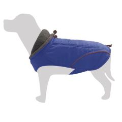 Gilet per cani catarifrangente blu Cervino