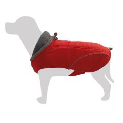 Gilet per cani catarifrangente rosso Monviso