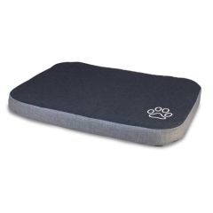 Materasso nero/grigio con impronta