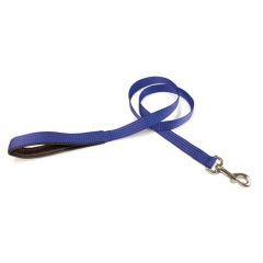 Guinzaglio nylon tinta unita blu