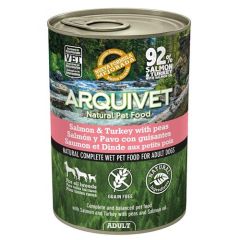 Arquivet Wet Dog Food Adult Salmon & Turkey (Scatolette)