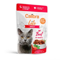Calibra Cat Life Adult Beef in Gravy (Bustine)