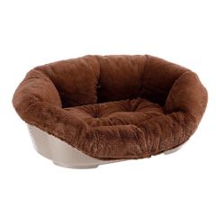 Cama Cane Ferplast Sofa Soft brown