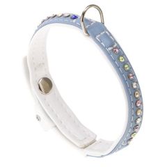 Collare Cane Ferplast Lux Bianco Turquesa
