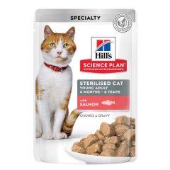 Hill's Science Plan Feline Sterilised Lachs (sobre)