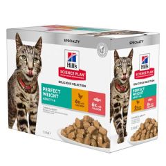 Hill's Science Plan Feline Perfect Weight Pollo & Salmon Multipack (Bustine)