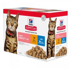 Hill's Feline Adult Light Chicken & Fish (Bustine)