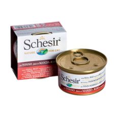 Schesir Gatto Tonnetto con Manzo e Riso (Scatolette)