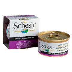 Schesir Gatto Tonnetto e Manzo in Gelatina (Scatolette)