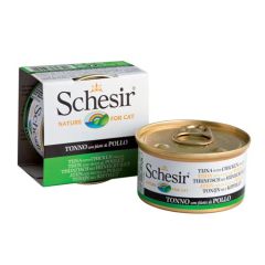 Schesir Gatto Tonnetto con Pollo in Gelatina (Scatolette)