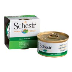 Schesir Gatto Filetti di Pollo in Gelatina (Scatolette)