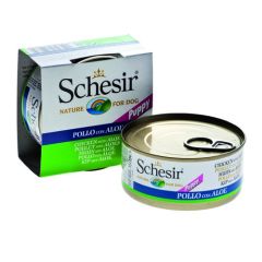 Schesir Cane Filetti di Pollo e Aloe Cuccioli (Scatolette)