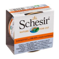 Schesir Gato Atún con Dorada en salsa natural (Scatolette)