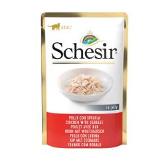 Schesir Gato Filete de Pollo y Lubina (Bustine)