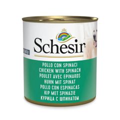 Schesir Perro Pollo con Espinacas (Scatolette)