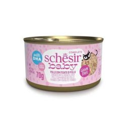 Schesir Gato Baby Filetes de Pollo con Hígado (Scatolette)