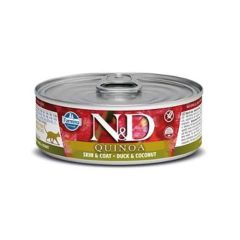 Farmina N&D Quinoa Neutered Anatra Medium Maxi - Farmina N&D Cat Quinoa Skin Coat Duck (Scatolette) 24 x 80 gr